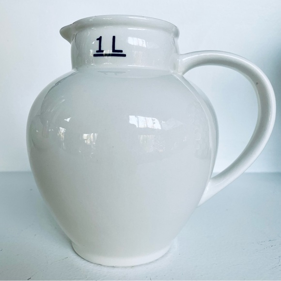 Creative Co-Op Ceramic Pitcher - Picture 2 of 6